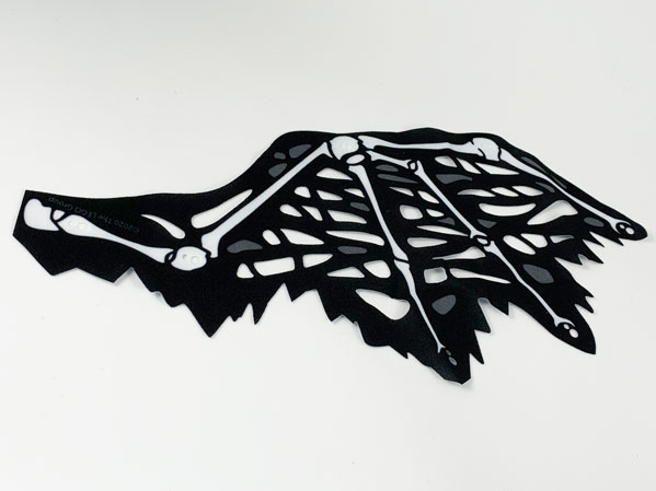 Lego Wing, Right, White Bones Print / White