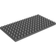 Lego Duplo Plate 8 x 16 / Dark Bluish Gray