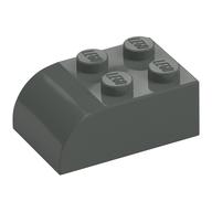 Lego Brick Curved 2 x 3 / Dark Gray
