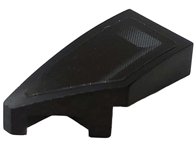 Lego Wedge 2 x 1 x 2/3 Left with Dark Bluish Gray Air Intake Grille Pattern (Sticker) - Set 76909