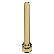 Lego Antenna 1 x 4 with Rounded Top / Tan