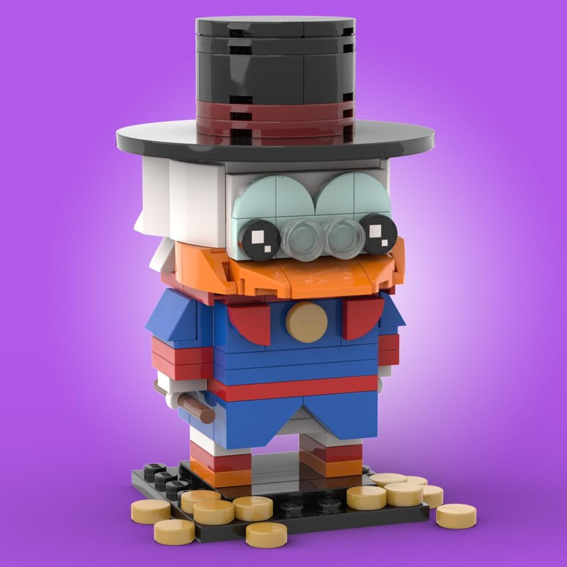Lego Scrooge McDuck MOC Brickheadz