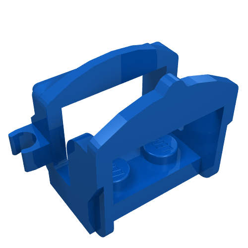 Lego Animal / Creature Accessory, Saddle [One Clip] / Blue