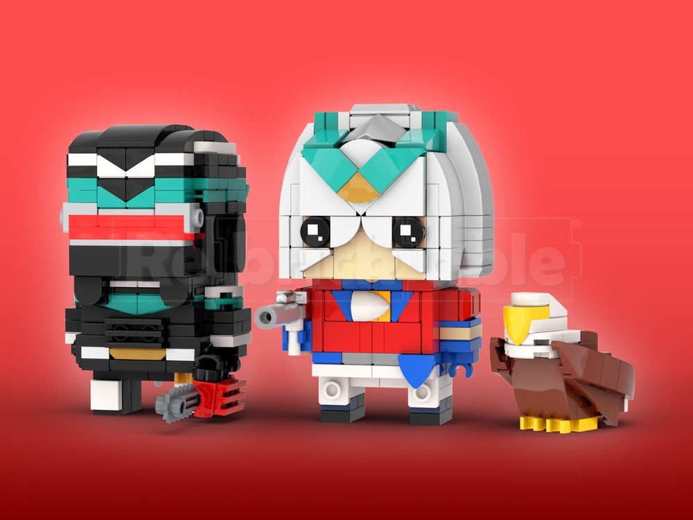 Lego Peacemaker, Vigilante & Eagly Brickheadz LEGO MOC - Peacemaker