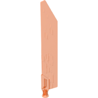 Lego Large Figure Weapon Sword, Blade with Bar, Single Edge / Trans-Neon Orange