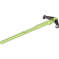 Lego Projectile, Bar 8L with Black Arrow End (Spring Shooter Dart) / Trans-Bright Green