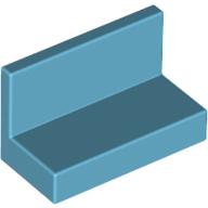 Lego Panel 1 x 2 x 1 [Square Corners] / Medium Azure