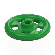 Lego Plate Special, 1 x 1 Stud with 3 x 3 Ring Around / Bright Green