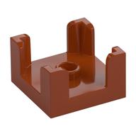 Lego Panel 2 x 2 x 1 Corner Posts with Centre Stud / Dark Orange