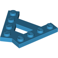 Lego Wedge Plate 4 Stud 45° Angle Plate / Dark Azure