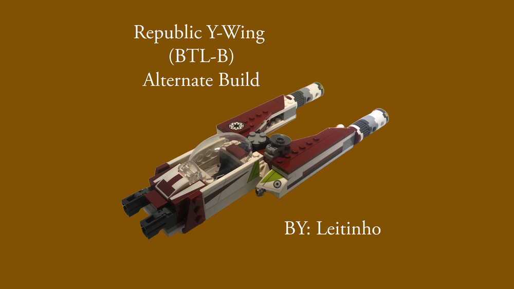 Lego BTL-B Y-Wing (Republic Y-Wing) - Set 75333 Alternate Build