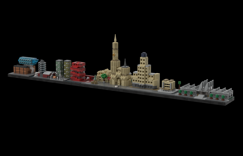 Lego Antwerp Skyline
