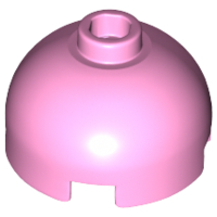 Lego Brick, Round 2 x 2 Dome Top / Bright Pink