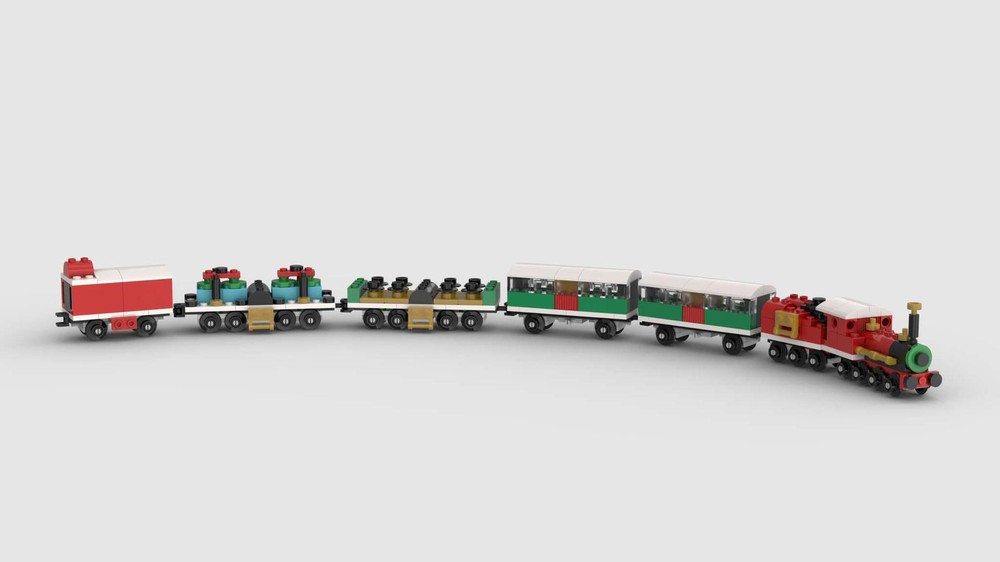 Lego extended Winter Holiday Train