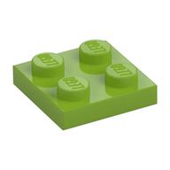 Lego Plate 2 x 2 / Lime