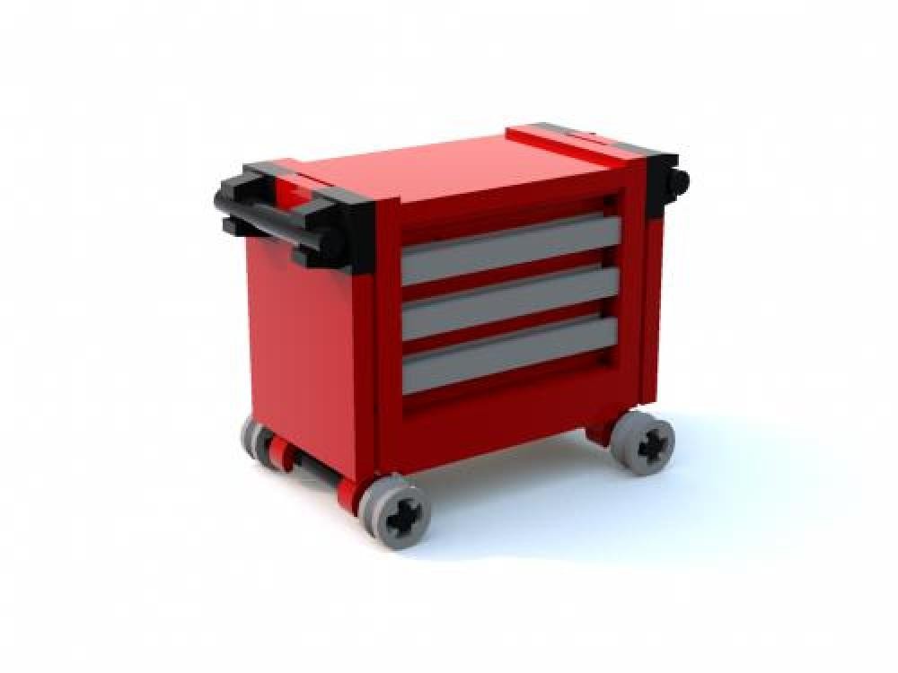 Lego Rolling Tool Cart