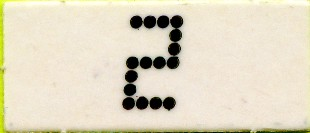 Lego Punch-outs, Scoreboard Number 2 / White