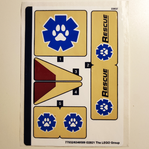 Lego Sticker Sheet for Set 60302-1