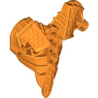 Lego Large Figure Torso Cover, Armour, Toa Inika (Type 2) [Plain] / Orange