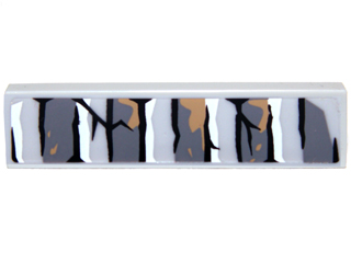 Lego Tile 1 x 4 with Bricks and Cracks Pattern Type 3 (Sticker) - Set 9473