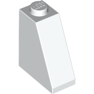 Lego Brick Sloped 65° 2 x 1 x 2 / White