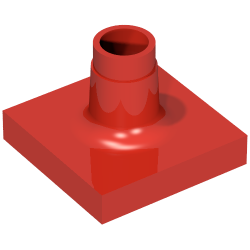 Lego Duplo Sign Post Short / Red