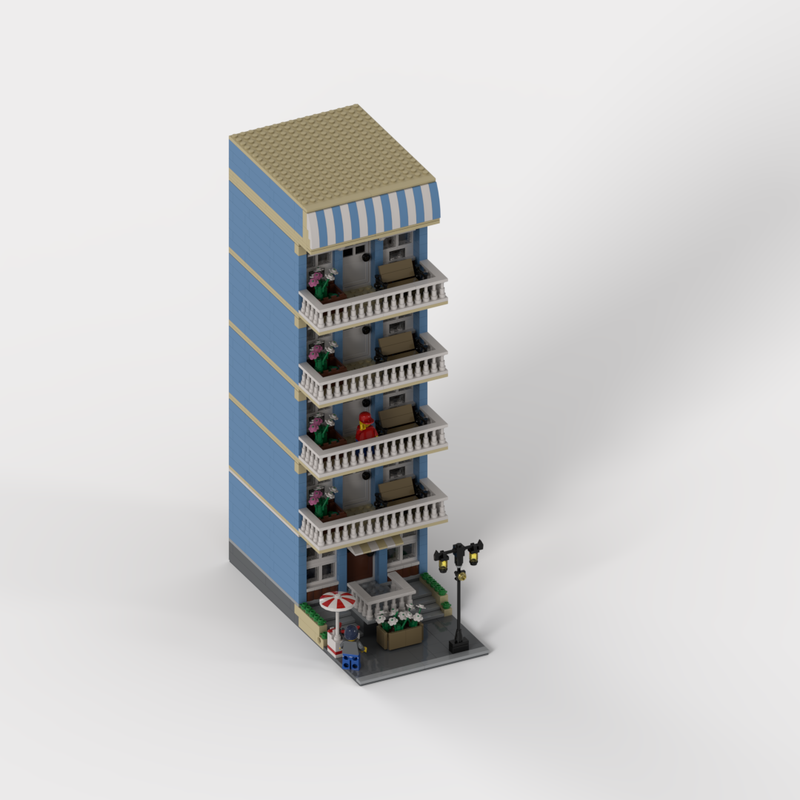 Lego 1/2 Modular HotelBlue