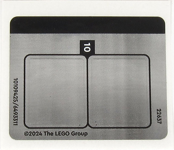 Lego Sticker Sheet 2 for Set 76435-1