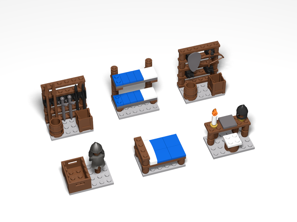 Lego Corner Interiors - Another Modular Castle Build