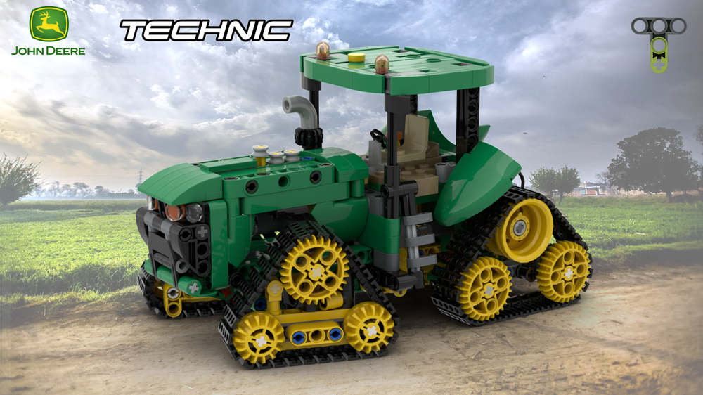 Lego 42168 John Deere 8RX Tractor - alternate build plus tracks
