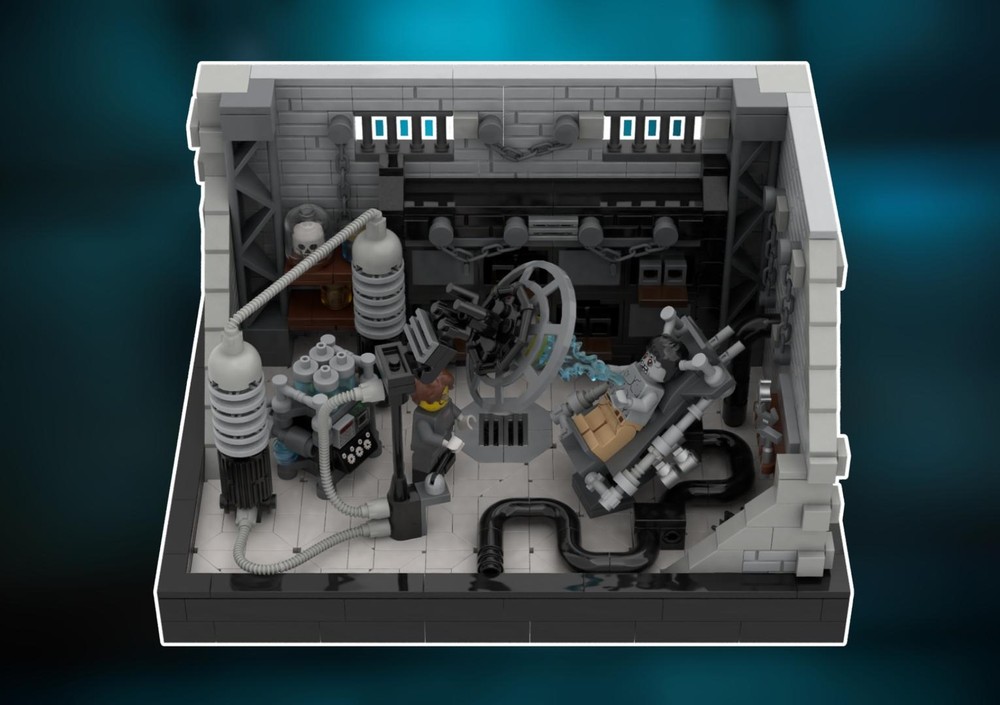 Lego "GO FOR IT FRANKY!" Frankenstein lab