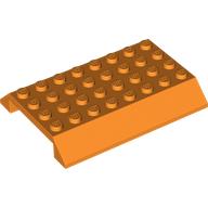 Lego Brick Sloped 45° 6 x 8 Double with 4 x 8 Cutout / Orange