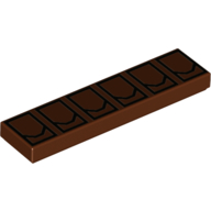 Lego Tile 1 x 4 with Utility Pouches Print