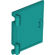 Lego Window 1 x 2 x 3 Shutter with Hinges and Handle / Dark Turquoise