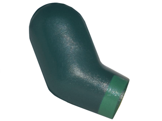 Lego Arm, Right with Green Cuff Pattern / Dark Green