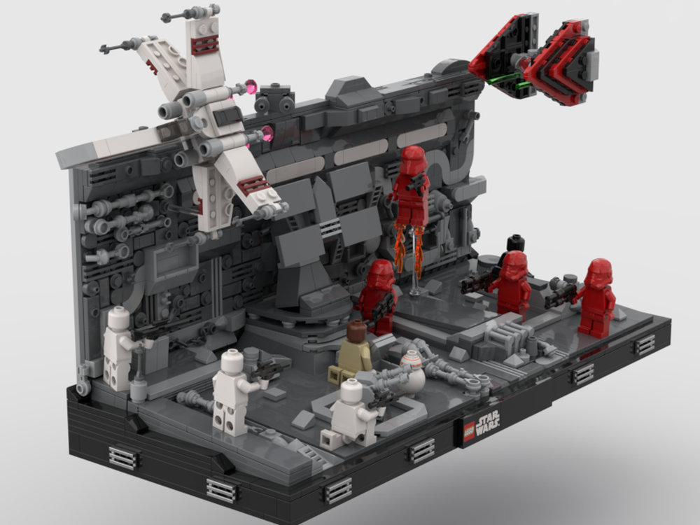 Lego Sith trooper fight resistance diorama