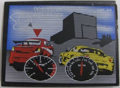 Lego Slope 10 6 x 8 with Racing Cars RPM & MPH on Monitor Pattern (Sticker) - Set 8682