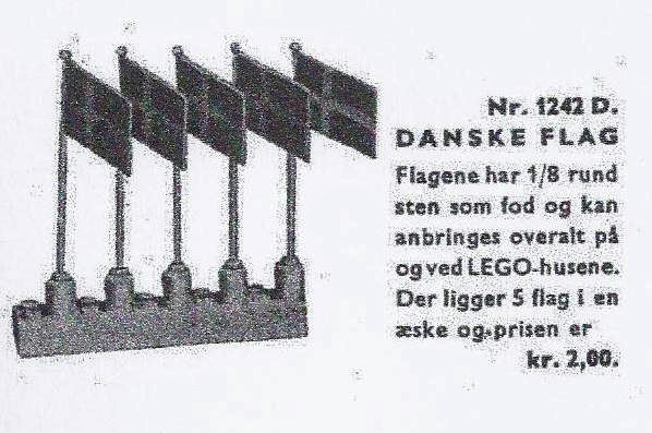 Lego 5 Danish Flags