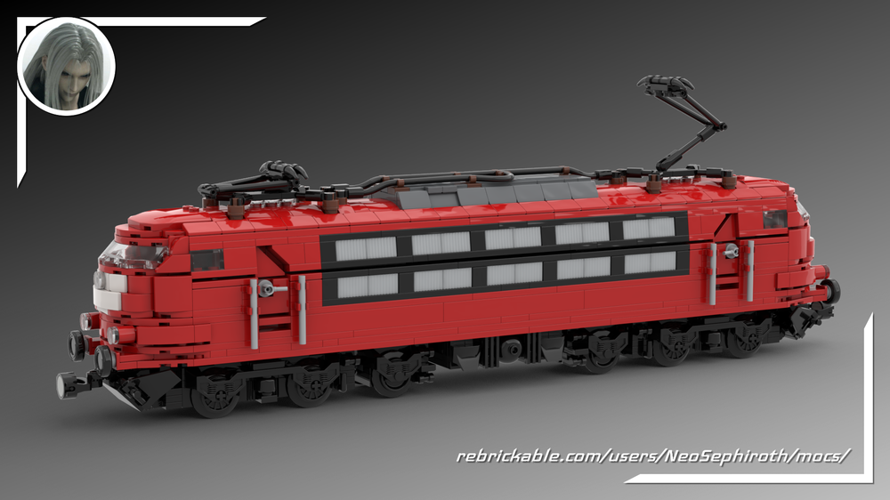 Lego BR 103 Locomotive Red (8 studs wide)