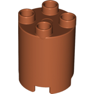 Lego Duplo Brick Round 2 x 2 x 2 / Dark Orange