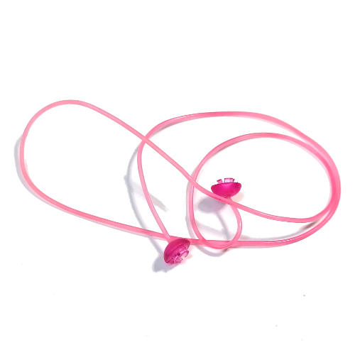 Lego Clikits Cord, Jelly String, 470mm, Same Colored Caps / Trans-Dark Pink