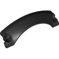 Lego Technic Panel Car Mudguard Arched 9 x 2 x 3, Arched Top #42 / Black