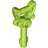 Lego Equipment Key Ornamented with Stud / Lime