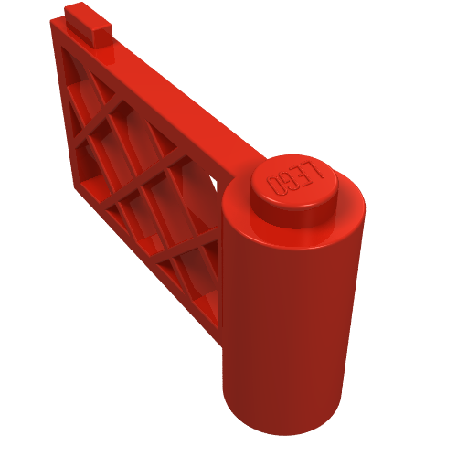 Lego Fence Gate 1 x 4 x 2 / Red