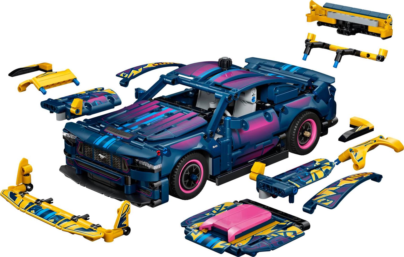 Lego Custom Garage Ford Mustang GT Car