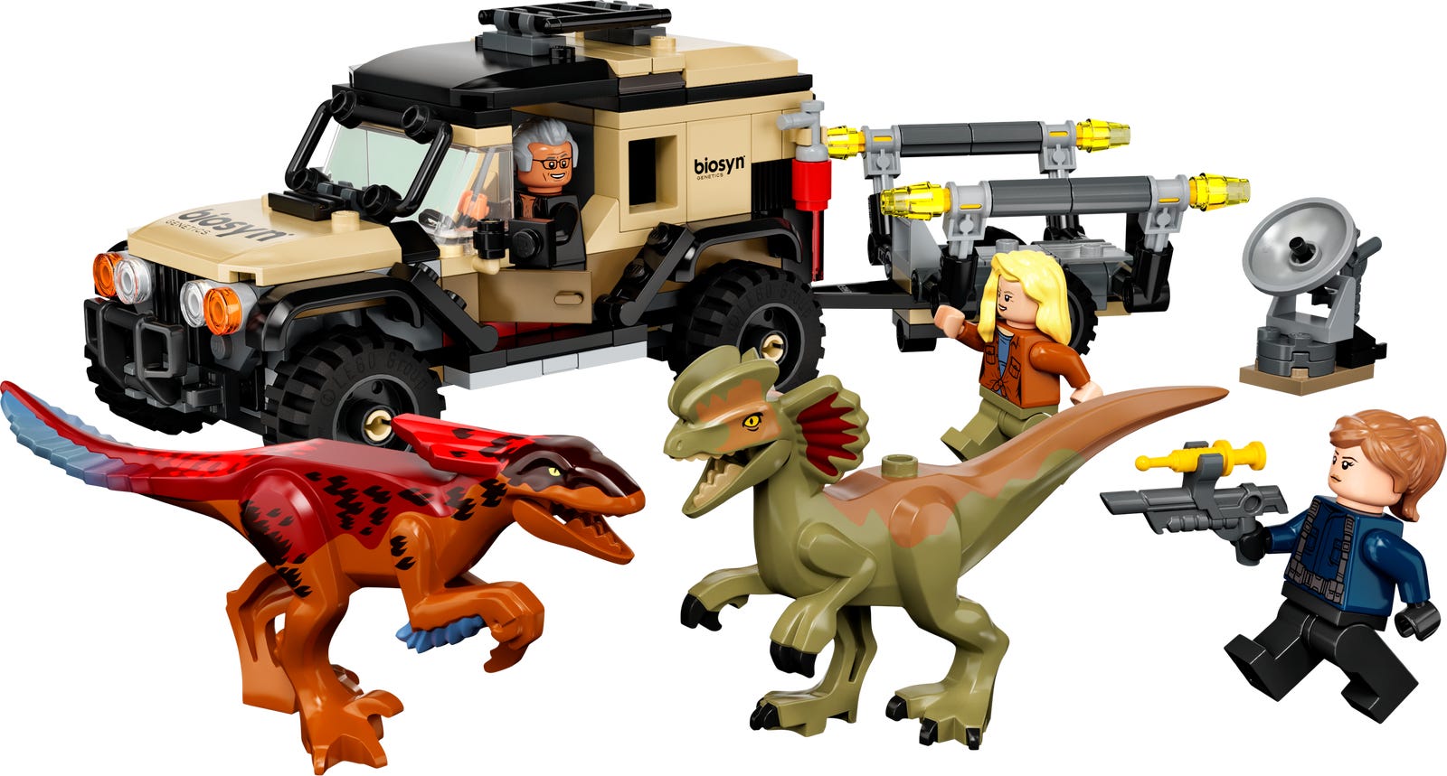 Lego Pyroraptor & Dilophosaurus Transport