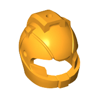 Lego Helmet Space with Air Intakes and Hole on Top / Bright Light Orange