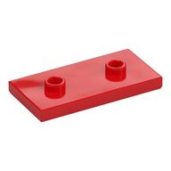 Lego Plate Special 2 x 4 with Groove and Two Center Studs (Jumper) / Red