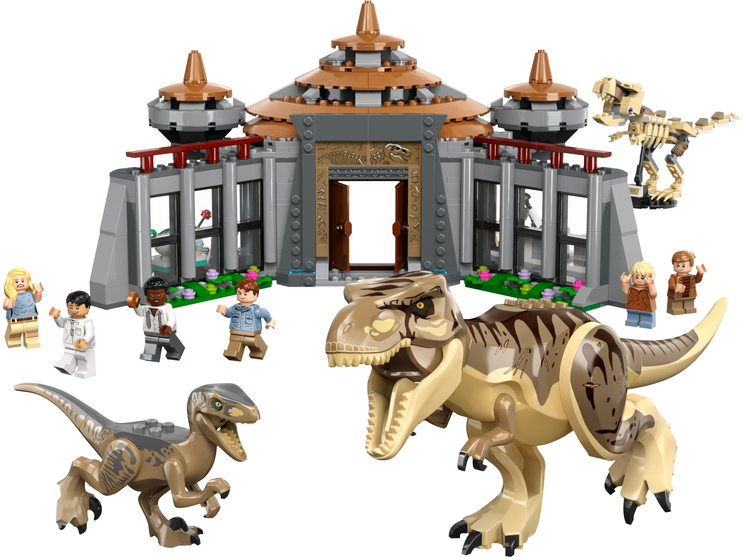 Lego Visitor Center: T. rex & Raptor Attack