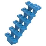 Lego Stairs 7 x 4 x 6 Straight Open / Dark Azure